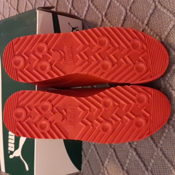 Puma Roma in High Risk Red with White. - Picture 4 of 10
